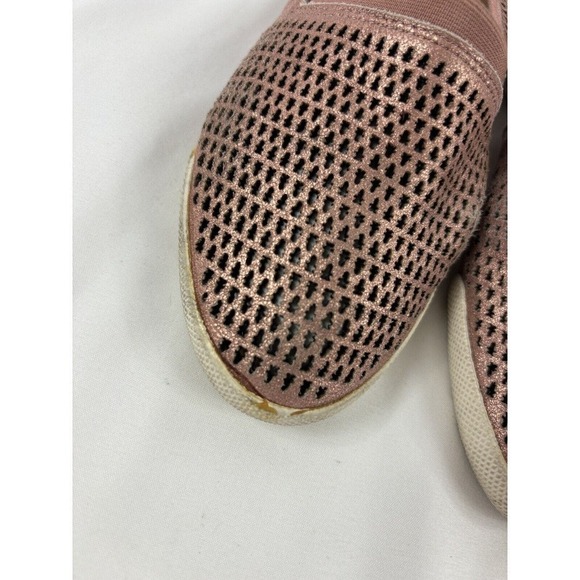 Frye Melanie Flats Copper Rose Gold Leather 6.5 Slip On Perforated Comfort - Picture 5 of 12